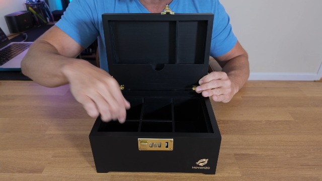 Amazon.com: HOVANZO Premium Large Bamboo Storage Box with